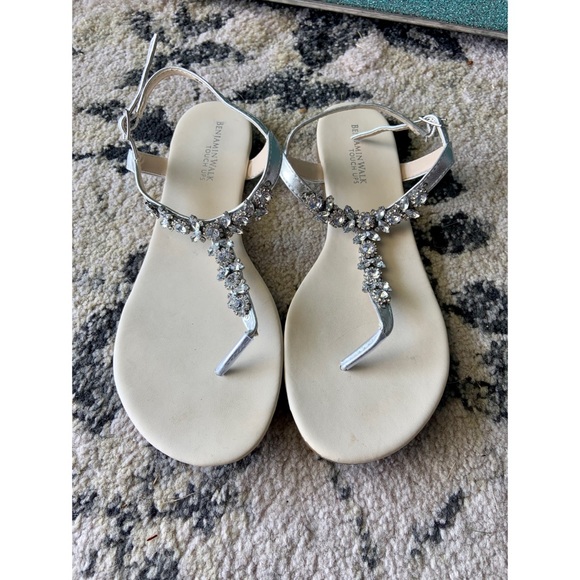 Benjamin Walk Shoes - Size 8M Tan and Silver Benjamin Walk Sandals